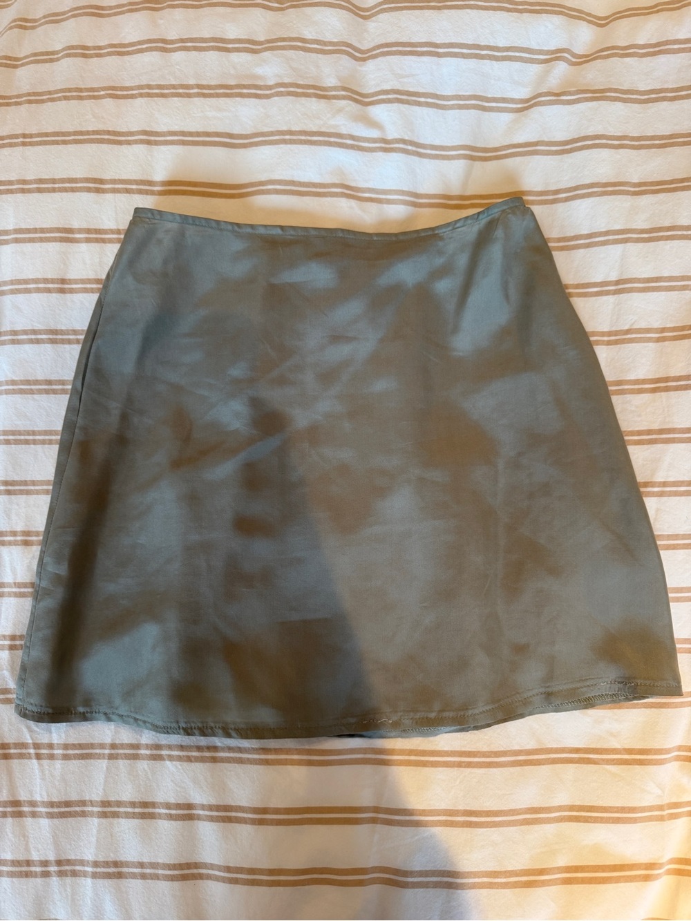 Classic Olive A-Line Mini Skirt